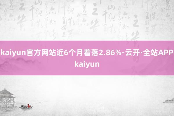 kaiyun官方网站近6个月着落2.86%-云开·全站APPkaiyun