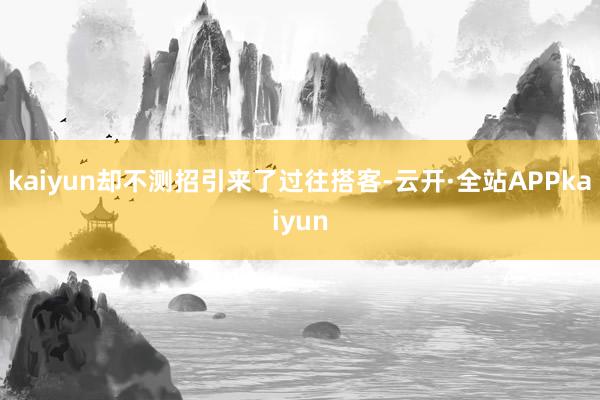 kaiyun却不测招引来了过往搭客-云开·全站APPkaiyun